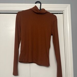 Copper brown turtle neck